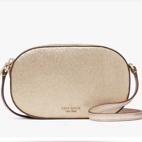 NWOT- Kate Spade Glimmer Oval Camera Bag - Picture 1 of 5